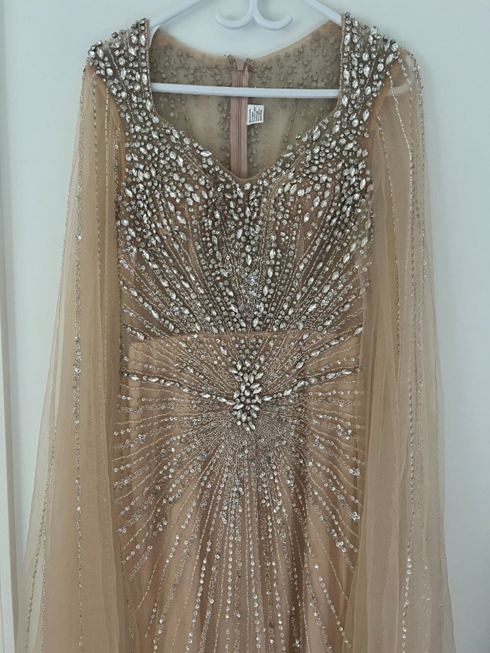 Beaded Mermaid Gown Dress – Wedding, Prom, Gala & Formal Events – US 4